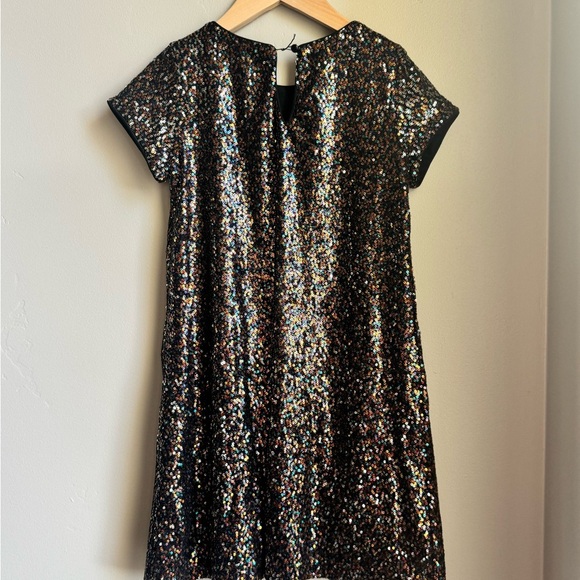 Girls Sequin Party Dress 7/8 Art Class Metallic Sparkle Holiday Gorpcore - Picture 4 of 4